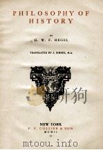 PHILOSOPHY OF HISTORY PDF电子版封面