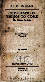 THE SHAPE OF THINGS TO COME IN TWO VOLUMES: VOLUME I（ PDF版）