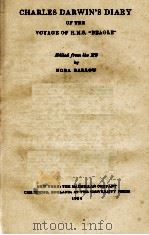 CHARLES DARWIN'S DIARY（1933 PDF版）