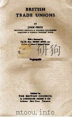 BRITISH TRADE UNIONS 1942 PDF电子版封面