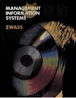 MANAGEMENT INFORMATION SYSTEMS ZWASS PDF电子版封面