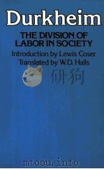 DURKHEIM THE DIVISION OF LABOR IN SOCIETY（ PDF版）