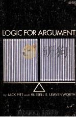 LOGIC FOR ARGUMENT     PDF电子版封面     