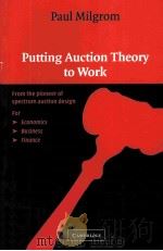 PUTTING AUCTION THEORY TO WORK PDF电子版封面 0521536723
