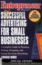 SUCCESSFUL ADVERTISING FOR SMALL BUSINESSES PDF电子版封面 9780471140832
