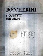 BOCCHERINI PDF电子版封面