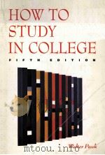 HOW TO STUDY IN COLLEGE     PDF电子版封面  0395643260   