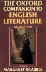 THE OXFORD COMPANION TO ENGLISH LITERATURE NEW EDITION PDF电子版封面
