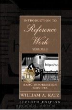 INTRODUCTION TO REFERENCE WORK VOLUME I VASIC INFORMATION SOURCES PDF电子版封面