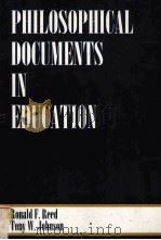 PHILOSOPHICAL DOCUMENTS IN EDUCATION PDF电子版封面