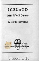 ICELAND NEW WORLD OUTPOST 1948 PDF电子版封面
