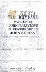 THE HOLY LANDL 1923 PDF电子版封面