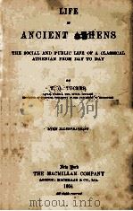 LIFE IN ACIENT ATHENS 1924 PDF电子版封面