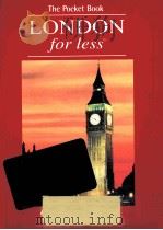 The Pocket Book LONDON for less PDF电子版封面