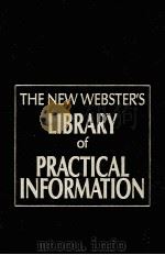 THE NEW WEBSTER'S THESAURUS PDF电子版封面