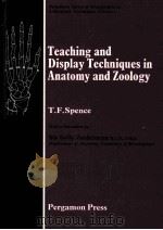 TEACHING AND DISPLAY TECHNIQUES IN ANATOMY AND ZOOLOGY PDF电子版封面