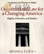 CONSTITUTIONAI LAW FOR A CHANGING AMERICA THIRD EDITION PDF电子版封面 1568021402