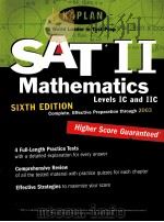 SATⅡ MATHEMATICS SIXTH EDITION PDF电子版封面 0743205340