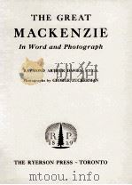 THE GREAT MACKENZIE 1829 PDF电子版封面