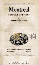 MONTREAL: SEAPORT AND CITY 1948 PDF电子版封面