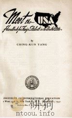 MEET THE UNITED STATES 1945 PDF电子版封面