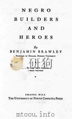 NEGRO BUILDERS AND HEROES 1946 PDF电子版封面