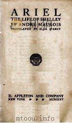 ARIEL: THE LIFE OF SHELLEY（1924 PDF版）
