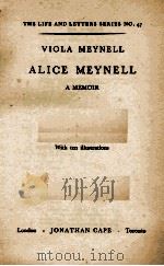 VIOLA MEYNELL ALICE MEYNELL 1933 PDF电子版封面