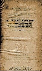 ANCESTORS' BROCADES 1945 PDF电子版封面