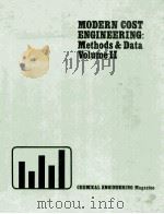 MODERN COST ENGINEERING:METHODS AND DATA VOLUME II 1984 PDF电子版封面 007010851X