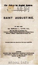 SAINT AUGUSTINE 1914 PDF电子版封面