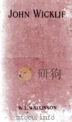 JOHN WICKLIF PDF电子版封面