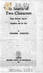 IN SEARCH OF TWO CHARACTERS 1947 PDF电子版封面