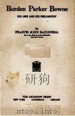 BORDEN PARKER BOWNE 1929 PDF电子版封面
