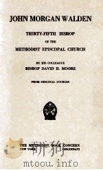 JOHN MORGAN WALDEN 1915 PDF电子版封面