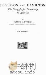 JEFFERSON AND HAMILTON 1927 PDF电子版封面