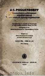 J. C. POGGENDORFF 1959 PDF电子版封面