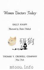 WOMEN DOCTORS TODAY 1947 PDF电子版封面