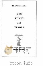 MEN WOMEN AND TENORS 1937 PDF电子版封面