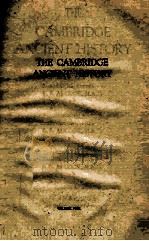 THE CAMBRIDGE ANCIENT HISTORY VOLUME V 1953 PDF电子版封面