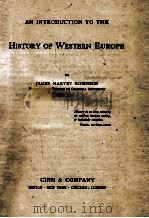 HISTORY OF WESTERN EUROPE 1903 PDF电子版封面