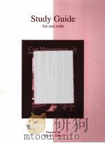 STUDY GUIDE FOR USE WITH COST MANAGEMENT A STRATEGIC EMPHASIS SECOND EDITION PDF电子版封面