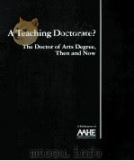 A TEACHING DOCTORATE? PDF电子版封面