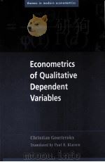 ECONOMETRICS OF QUALITATIVE DEPENDENT VARIABLES PDF电子版封面 0521589851