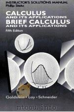 CALCULES AND ITS APPLICATIONS BRIEF CALCULUS FIFTH EDITION PDF电子版封面