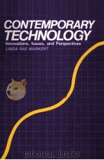 CONTEMPORARY TECHNOLOGY INNOVATIONS LSSUES AND PERSPECTIVES（ PDF版）