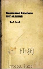 GENERALIZED FUNCTIONS THEORY AND TECHNIQUE PDF电子版封面
