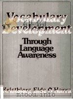 VOCABULARY DEVELOPMENT THEROUGH LANGUAGE AWARENESS PDF电子版封面