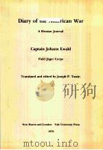 DIARY OF THE AMERICAN WAR A HESSIAN JOURNAL PDF电子版封面