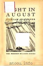 LIGHT IN AUGUST PDF电子版封面